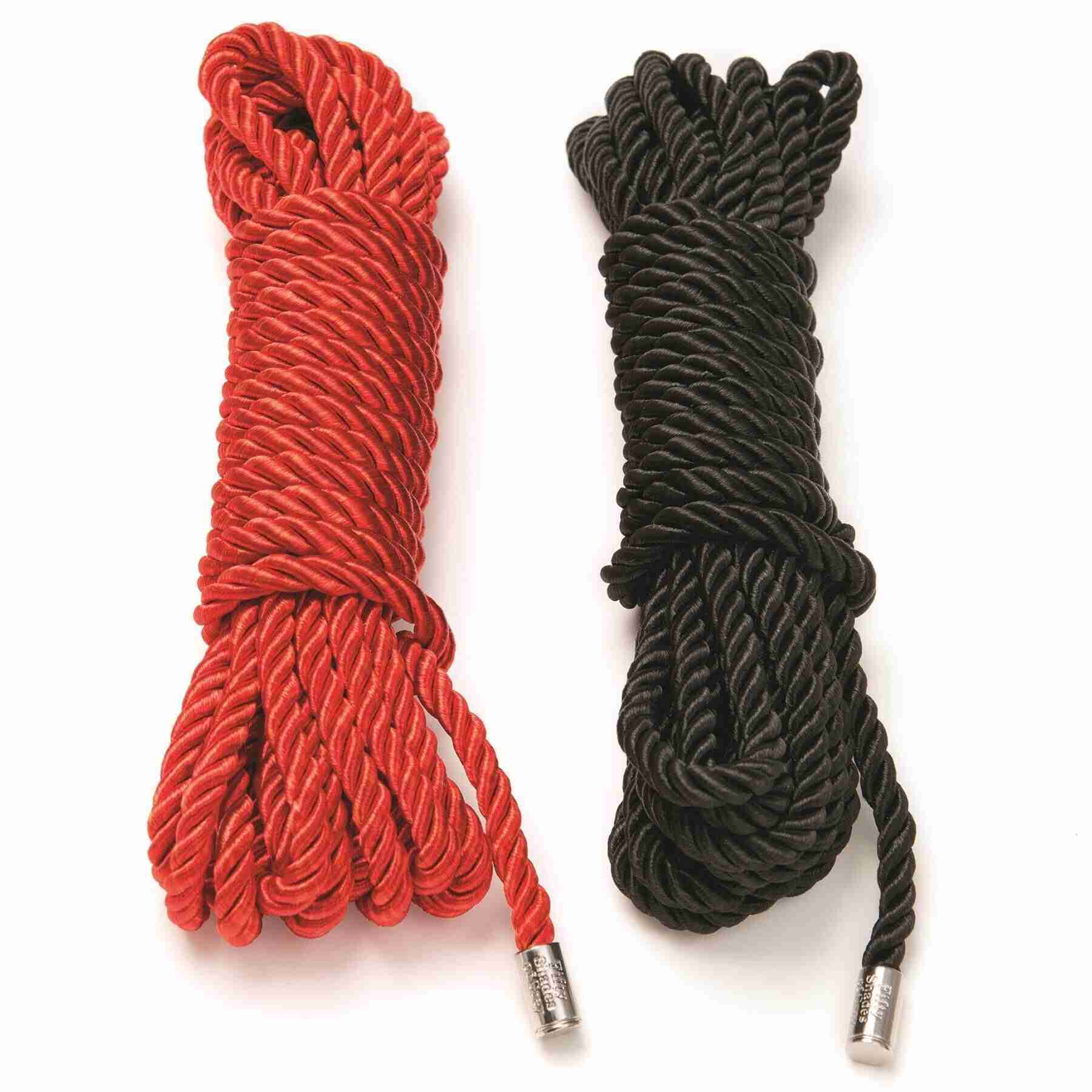 Grey Restrain Me Bondage Rope 2 Set