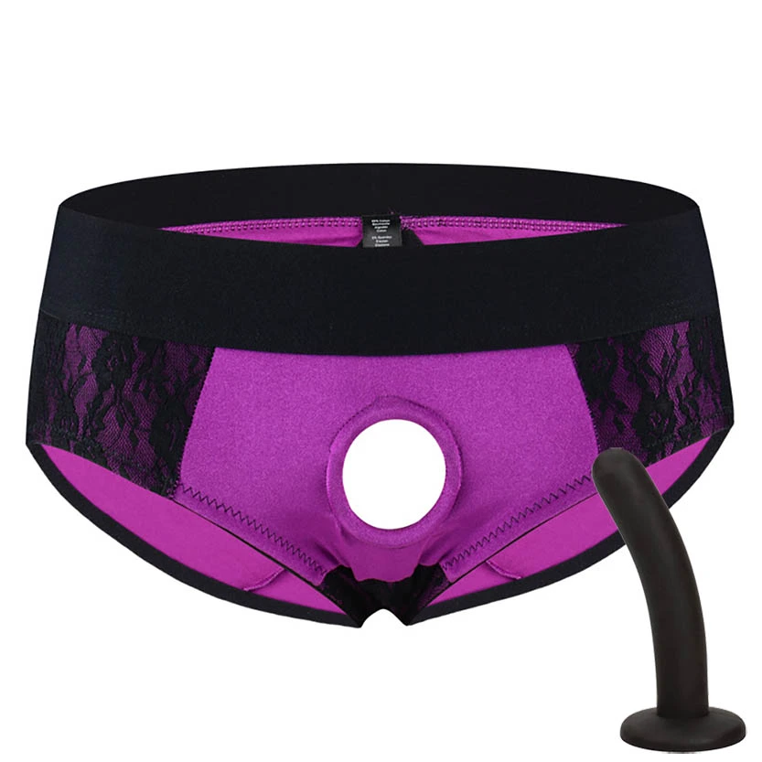 Adamloven Crotchless Pegging Panty Set