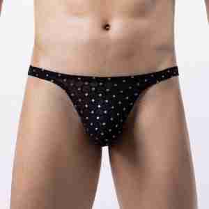 Diamond-Patterned Thong