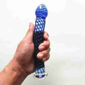 Ice Column No. 7 Blue Wave G-Spot Dildo