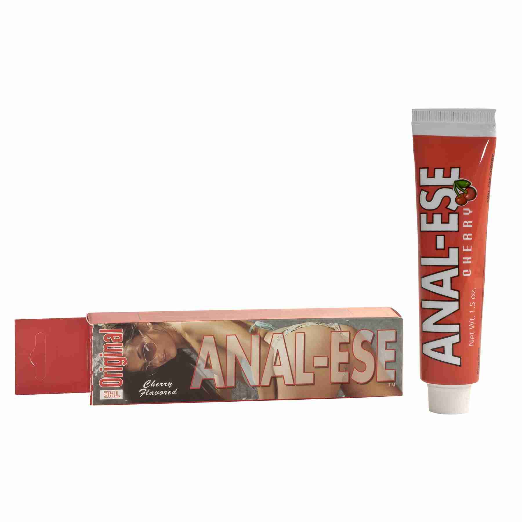 Nasstoys Anal-Ese Cherry Desensitizing Lubricant 1.5 oz box
