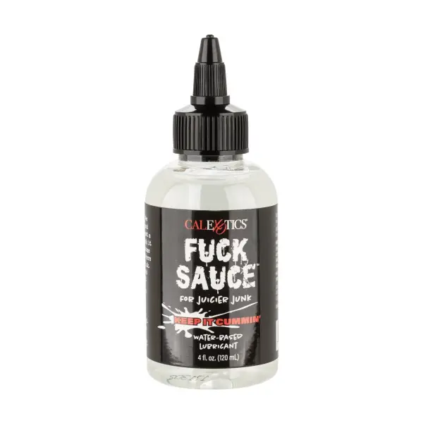 CalExotics Fuck Sauce water based lubricant packaging detail