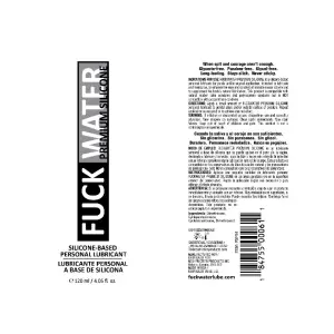 Fuck Water Premium Silicone Lubricant - 4 fl oz packaging or alternate view 2