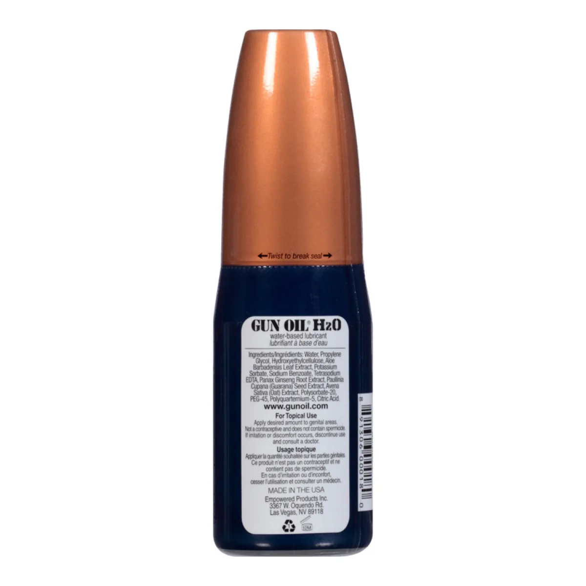Gun Oil H2O - 4 oz — Water-Based Personal Lubricant — image 2
