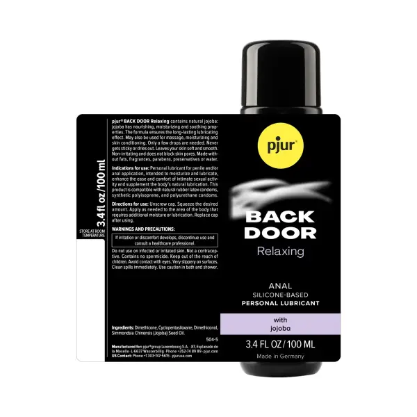 Pjur Backdoor - Anal Glide - 8.5 fl oz / 250ml 1 Pjur Back Door anal lubricant 250 ml packaging