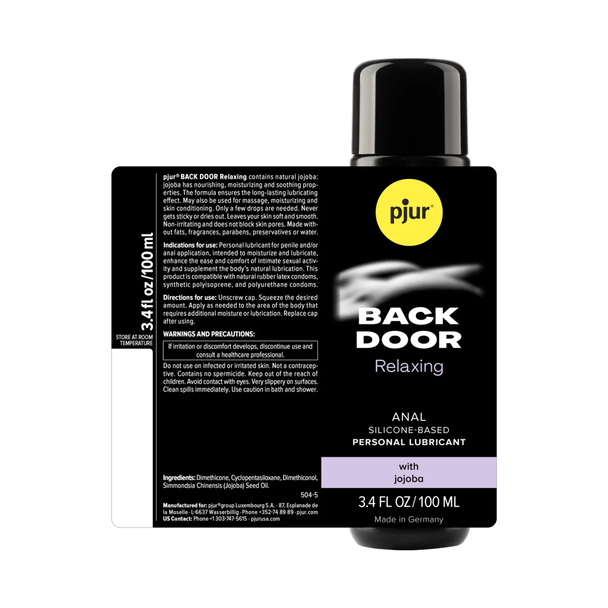Pjur Back Door anal lubricant 250 ml packaging