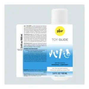 Pjur Toy Glide 100 ml - Water-Based packaging and alternate view