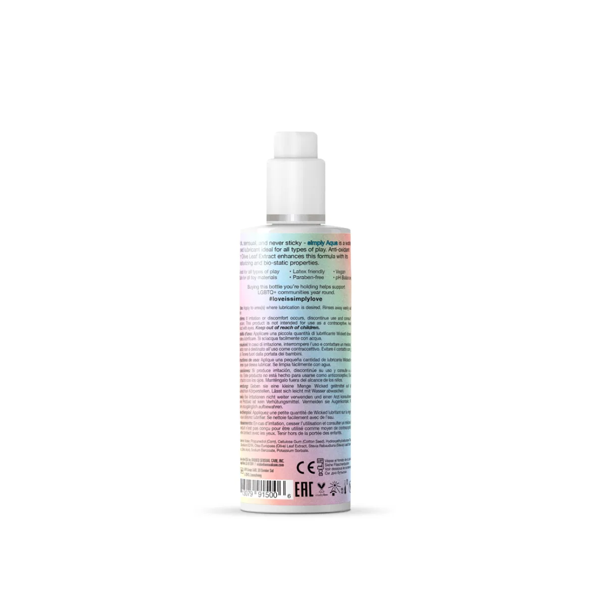 Simply Aqua Water Based Lubricant - 4 fl oz - Special Edition packaging and alternate view