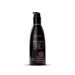 Aqua Birthday Cake Flavored Water Based Intimate Lubricant - 2 fl oz product image