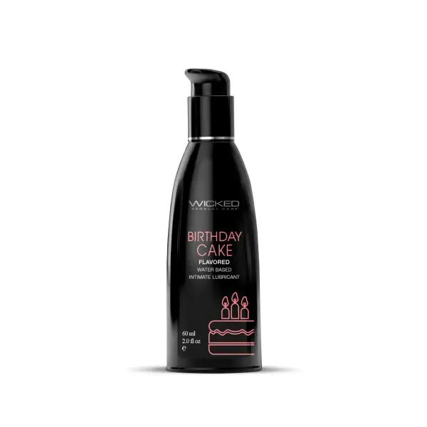 Aqua Birthday Cake Flavored Water Based Intimate Lubricant - 2 fl oz product image