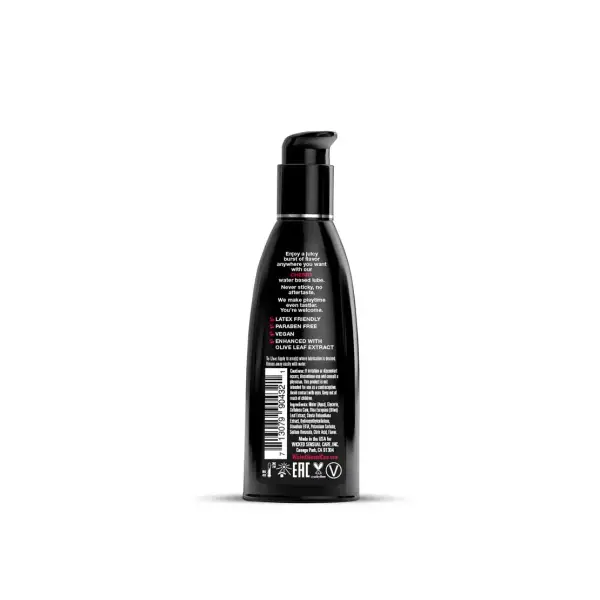 Wicked Aqua Cherry Flavored Water-Based Lubricant 4 Aqua Cherry Flavored Water Based Intimate Lubricant - 2 fl oz packaging and alternate view