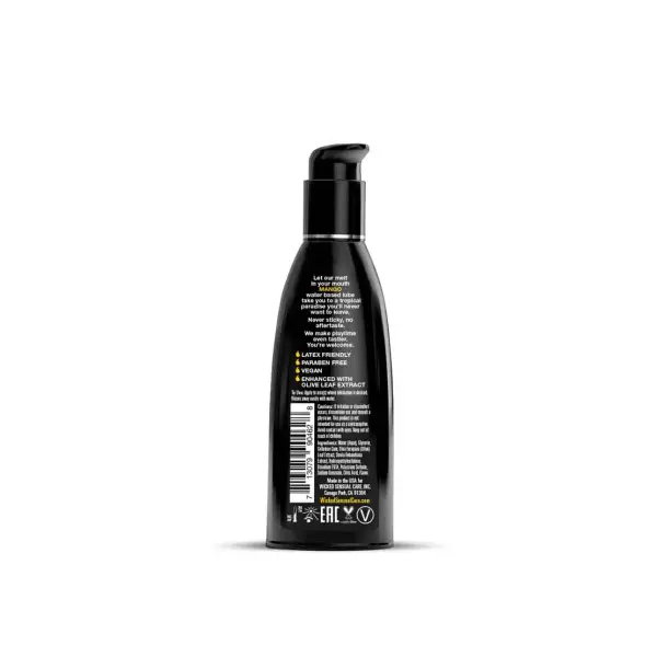 Wicked Aqua Mango Flavored Water-Based Lubricant 3 Aqua Mango Flavored Water Based Intimate Lubricant - 2 fl oz packaging and alternate view