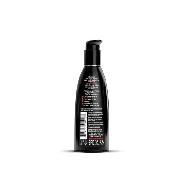 Wicked Aqua Strawberry Flavored Water-Based Lubricant 3 Aqua Strawberry Flavored Water Based Intimate Lubricant - 2 fl oz packaging and alternate view