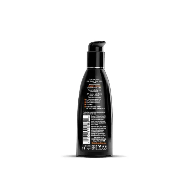 Wicked Aqua Sweet Peach Flavored Water-Based Lubricant 5 Aqua Sweet Peach Flavored Water Based Intimate Lubricant - 2 fl oz alternate product view 3