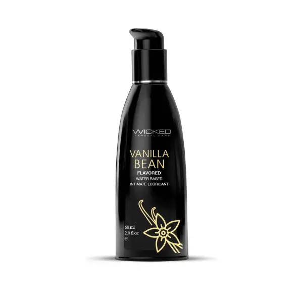 Aqua Vanilla Bean Flavored Water Based Intimate Lubricant - 2 fl oz product image