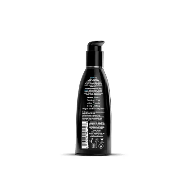 Aqua Water-Based Lubricant - 2 fl oz packaging and alternate view