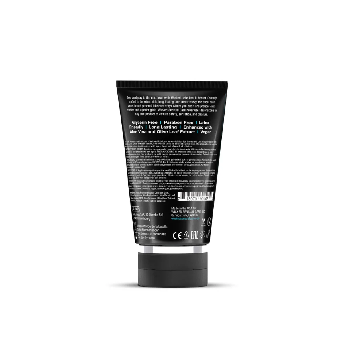 Jelle Water-Based Anal Lubricant - 4 fl oz packaging and alternate view