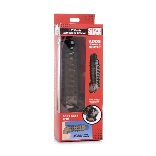 1.5 Inch Penis Enhancer Sleeve 5 1.5 Inch Penis Enhancer Sleeve male masturbator sleeve - additional view