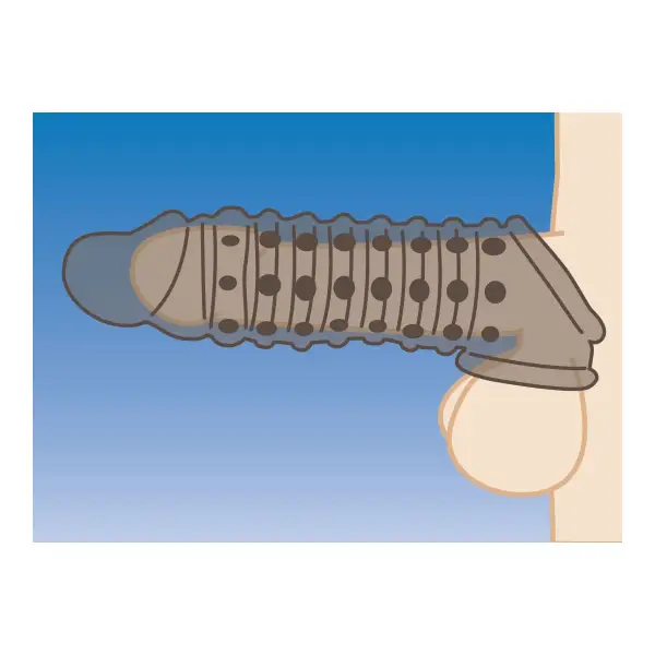 1.5 Inch Penis Enhancer Sleeve 6 1.5 Inch Penis Enhancer Sleeve male masturbator sleeve - additional view