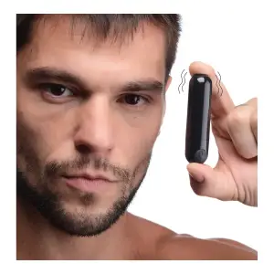 10X Rechargeable Metallic Bullet Vibrator 11 10x Rechargeable Vibrating Metallic Bullet - Black - view 3