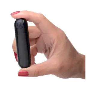 10X Rechargeable Metallic Bullet Vibrator 13 10x Rechargeable Vibrating Metallic Bullet - Black - view 5