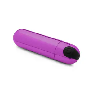 10X Rechargeable Metallic Bullet Vibrator 15 10x Rechargeable Vibrating Metallic Bullet - Purple - view 2
