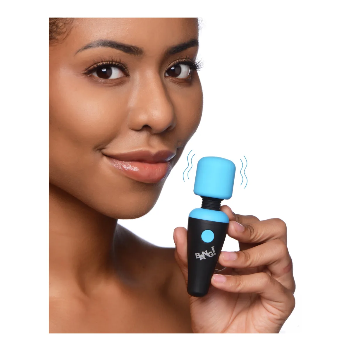 10x Vibrating Mini Silicone Wand - Blue - view 2