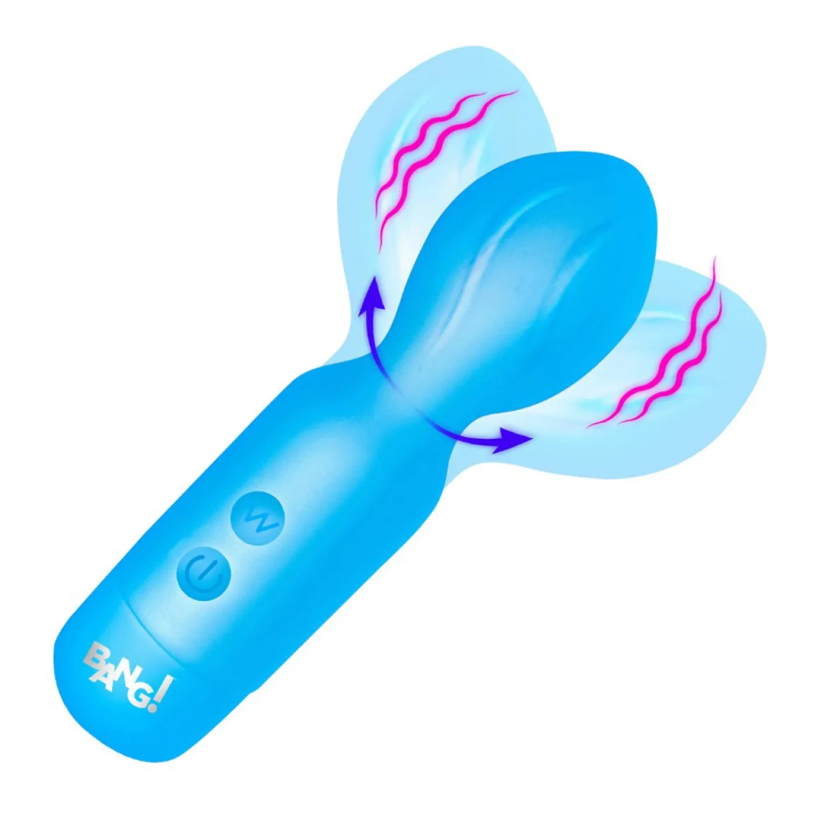 18x Vibrating Silicone Mini Wand - Blue - view 2