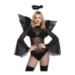 2 Pc Angel Accessory Kit - Black - lingerie - main product image