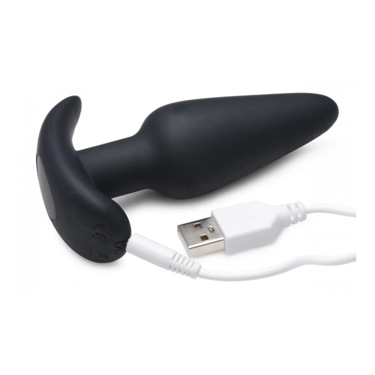21x Silicone Butt Plug With Remote - Black - butt plugs - main product image