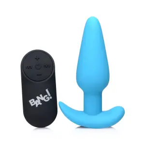 21x Silicone Butt Plug With Remote - Blue - butt plugs - product image 7