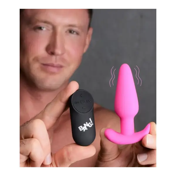 21x Silicone Butt Plug With Remote - Pink - butt plugs - product image 2