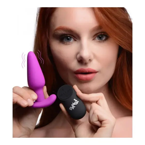 21x Silicone Butt Plug With Remote - Purple - butt plugs - product image 3