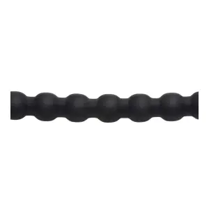 28x Dark Chain Rechargeable Remote Silicone Sound - Black vibrating cock ring remote - alternate angle