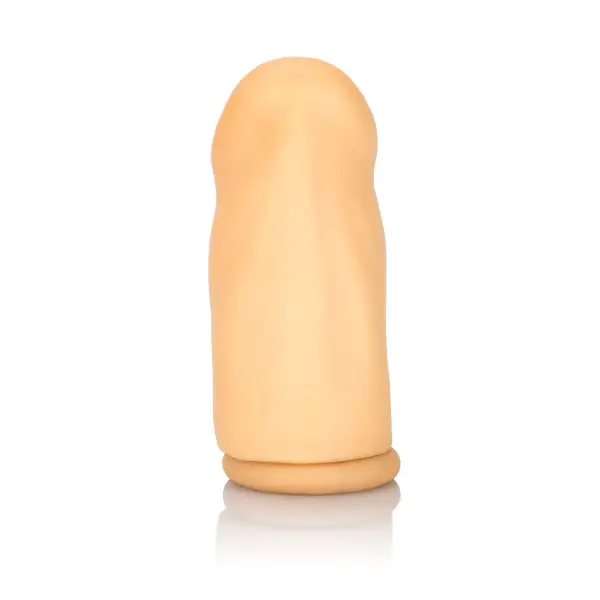 3 Inch Smooth Latex Extension - Ivory 1 3 Inch Smooth Latex Extension - Ivory smooth latex penis extension sleeve - alternate angle