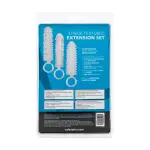 3 Piece Textured Extension Set penis extender sleeve with cock ring - main image