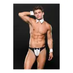 3 Piece Tuxedo Set - Large/xlarge - White/black sexy mens lingerie - main product image