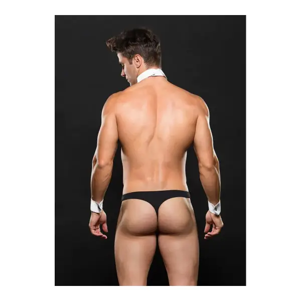 3 Piece Tuxedo Set - Large/xlarge - White/black sexy mens lingerie - alternate product image