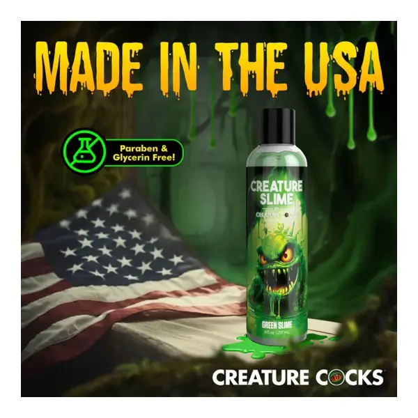 8oz Creature Slime Green Slime Water-Based - Lubricant 3 8oz Creature Slime Green Slime Water-Based - Lubricant packaging or alternate view 4