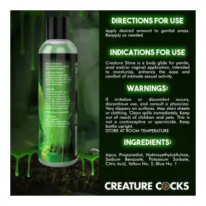 8oz Creature Slime Green Slime Water-Based - Lubricant 10 8oz Creature Slime Green Slime Water-Based - Lubricant packaging or alternate view 5