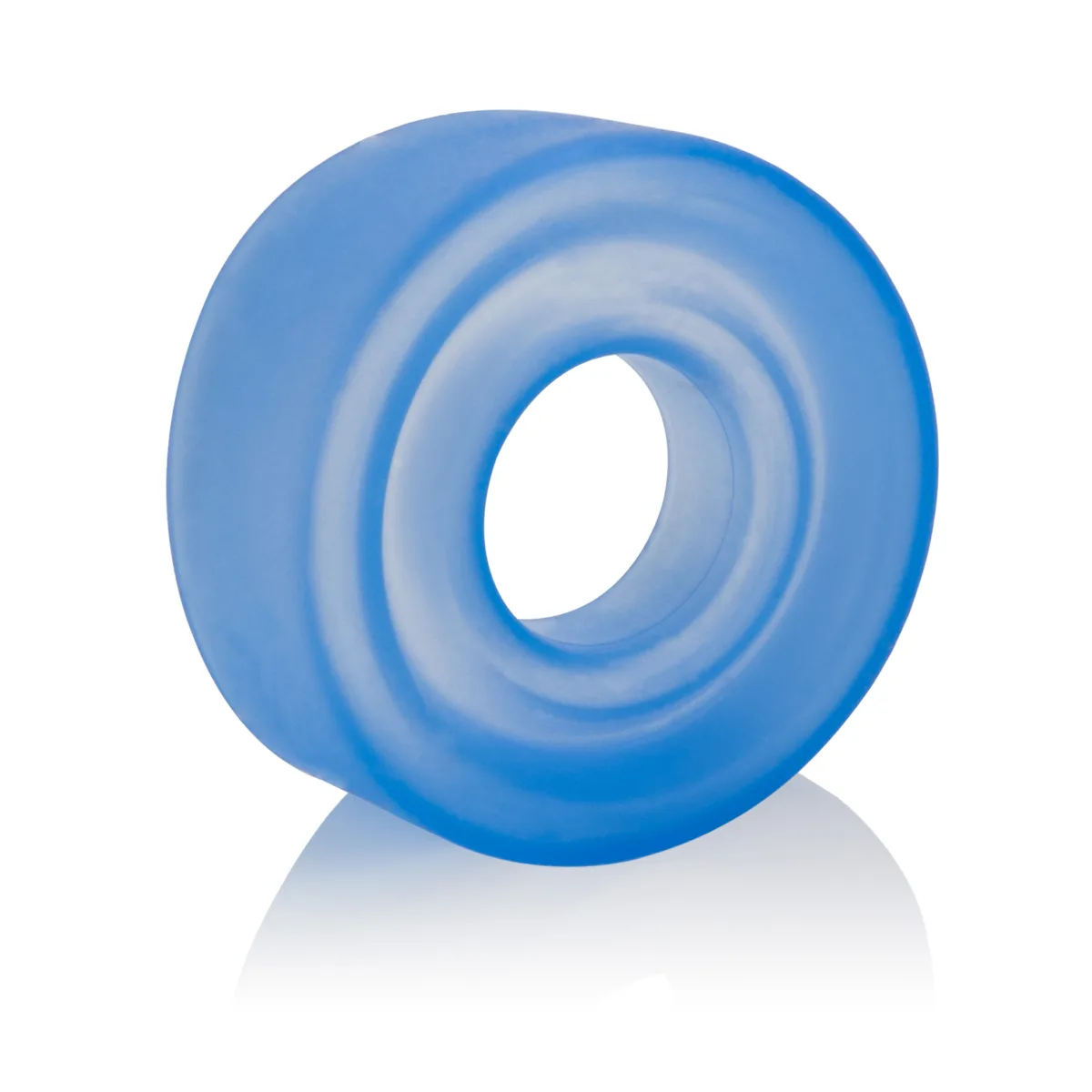 Advanced Silicone Pump Sleeve - Blue penis pump sleeve - alternate angle