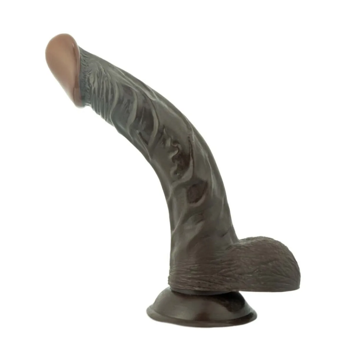 Afro American Whoppers - Brown thick brown dildo - main product image