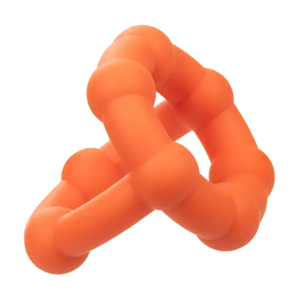 Alpha Liquid Silicone All Star Ring - Orange adjustable cock ring - packaging view