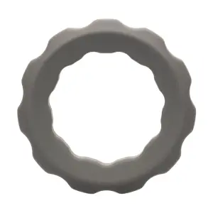 Alpha Liquid Silicone Erect Ring - Gray best beginner cock ring - packaging view