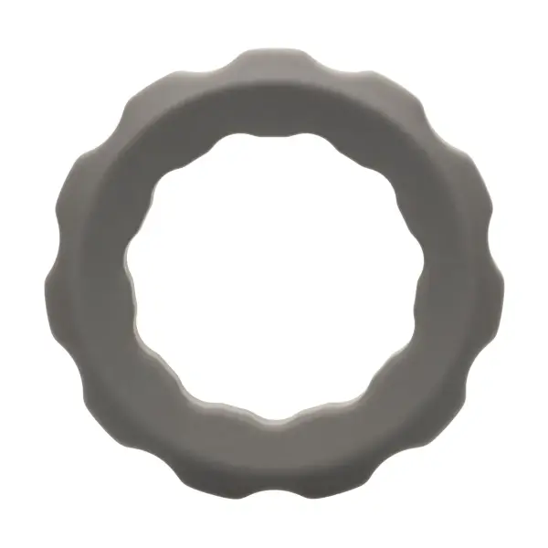 Alpha Liquid Silicone Erect Ring - Gray best beginner cock ring - packaging view