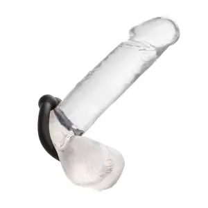 Alpha Liquid Silicone Muscle Ring - Black silicone cock ring - additional view