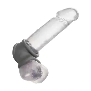 Alpha Liquid Silicone Precision Ring - Gray cock ring - packaging view