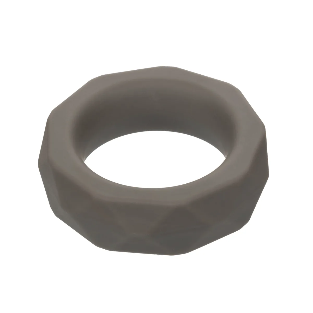 Alpha Liquid Silicone Prolong Prismatic Ring - Gray best cock ring for men - main image