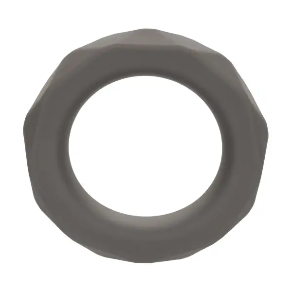 Alpha Liquid Silicone Prolong Prismatic Ring - Gray best cock ring for men - packaging view