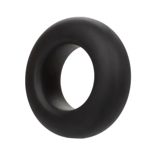 Alpha Liquid Silicone Prolong Set of 2 - Black/gray cock ring - alternate angle
